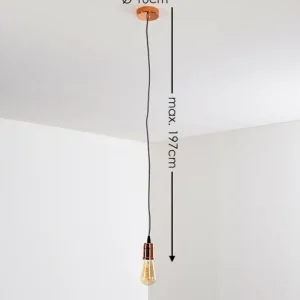 hofstein Suspension Lemone Cuivre, 1 lumière* Lampes Modernes