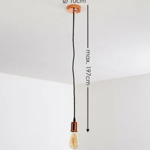 hofstein Suspension Lemone Cuivre, 1 lumière* Lampes Modernes