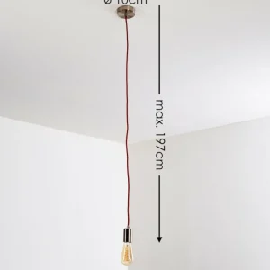hofstein Suspension Lemone Nickel mat, 1 lumière* Lampes Modernes