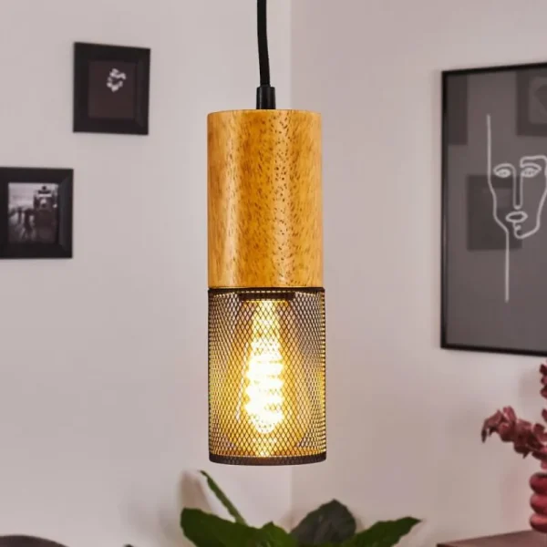 hofstein Suspension Lengalau Noir, 1 lumière* Lampes Modernes
