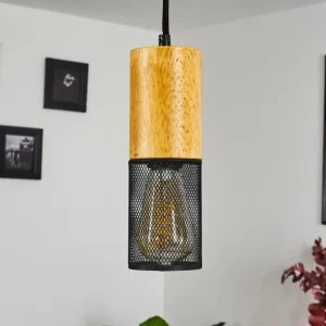 hofstein Suspension Lengalau Noir, 1 lumière* Lampes Modernes