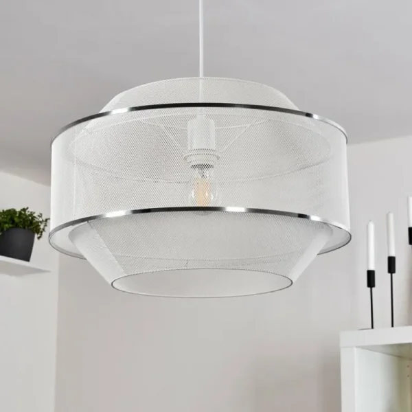 hofstein Suspension Limassol Blanc, 1 lumière* Lampes Modernes