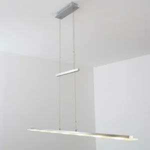 hofstein Suspension Lourdes LED Chrome, Nickel mat, 7 lumières* Lampes Modernes