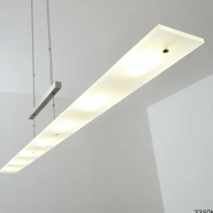 hofstein Suspension Lourdes LED Chrome, Nickel mat, 7 lumières* Lampes Modernes