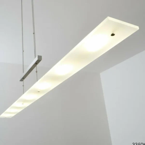 hofstein Suspension Lourdes LED Chrome, Nickel mat, 7 lumières* Lampes Modernes