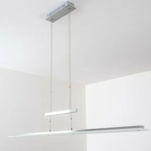 hofstein Suspension Lourdes LED Chrome, Nickel mat, 7 lumières* Lampes Modernes