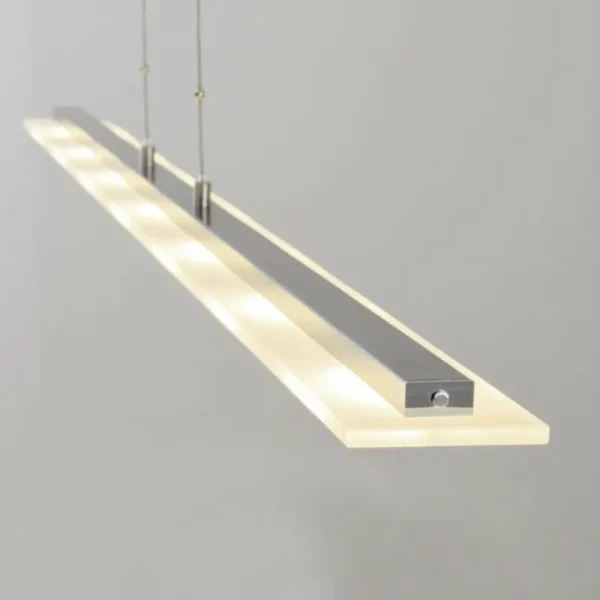 hofstein Suspension Lourdes LED Chrome, Nickel mat, 7 lumières* Lampes Modernes