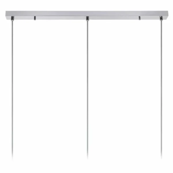 Luminaires Lucide Suspension Lucide ERYN Chrome, 3 lumières* Lampes En Verre