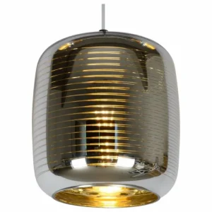 Luminaires Lucide Suspension Lucide ERYN Chrome, 3 lumières* Lampes En Verre