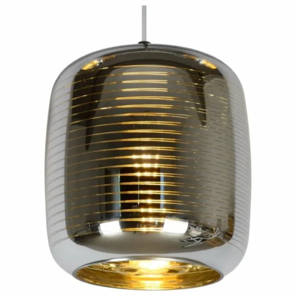 Luminaires Lucide Suspension Lucide ERYN Chrome, 3 lumières* Lampes En Verre