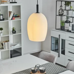 hofstein Suspension Magnano Noir, 1 lumière* Lampes En Verre