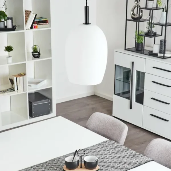 hofstein Suspension Magnano Noir, 1 lumière* Lampes En Verre