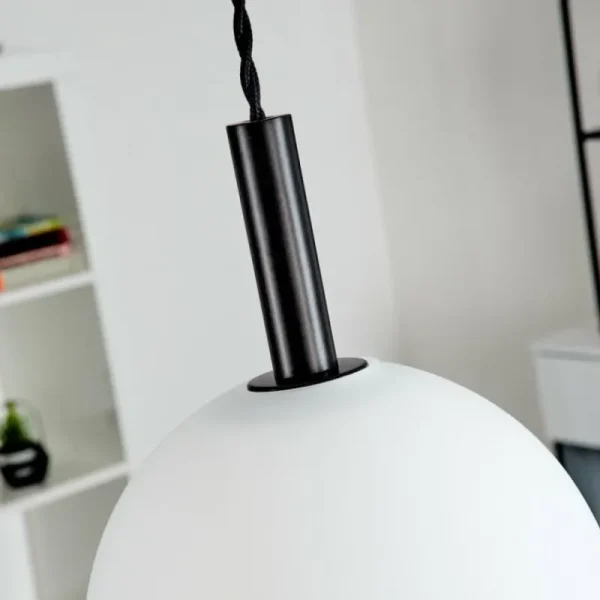hofstein Suspension Magnano Noir, 1 lumière* Lampes En Verre