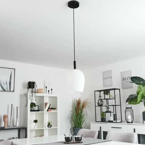 hofstein Suspension Magnano Noir, 1 lumière* Lampes En Verre
