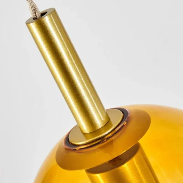 hofstein Suspension Magnano Or, 1 lumière* Lampes En Verre