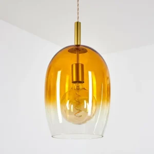 hofstein Suspension Magnano Or, 1 lumière* Lampes En Verre