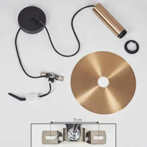 hofstein Suspension Mano Laiton, Noir, 1 lumière* Lampes Modernes