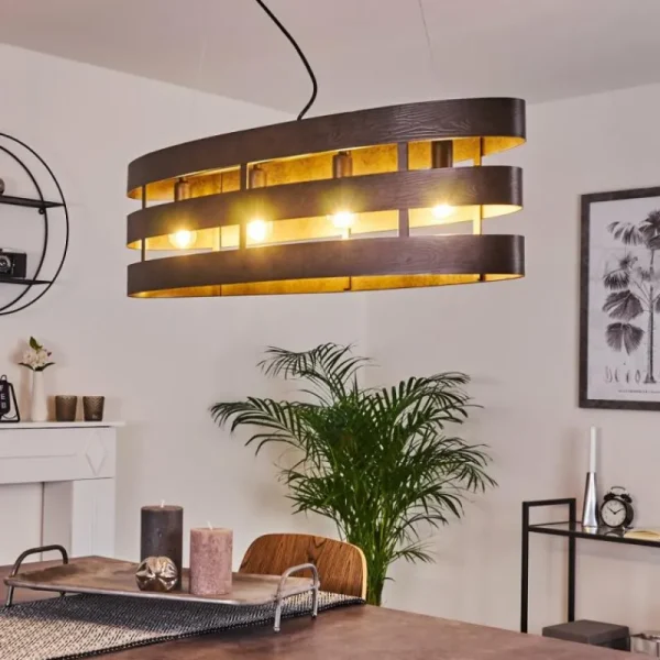 hofstein Suspension Maracoa Noir, 4 lumières* Lampes Modernes