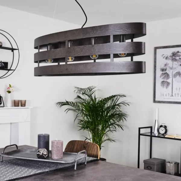 hofstein Suspension Maracoa Noir, 4 lumières* Lampes Modernes