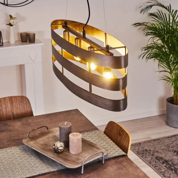 hofstein Suspension Maracoa Noir, 4 lumières* Lampes Modernes