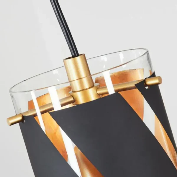 hofstein Suspension Maschwanden Or, 1 lumière* Lampes En Verre
