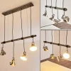 hofstein Suspension Medolden Brun, Nickel mat, 4 lumières* Lampes Modernes