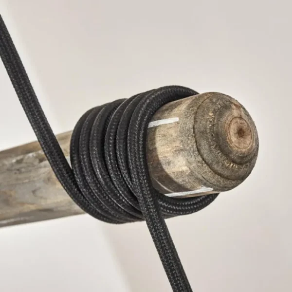 hofstein Suspension Medolden Brun, Nickel mat, 4 lumières* Lampes Modernes