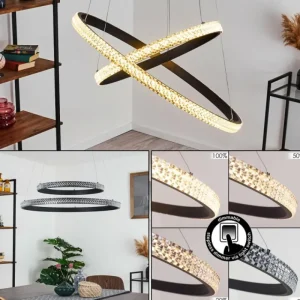 hofstein Suspension Melosa LED Noir, 1 lumière* Lampes Modernes