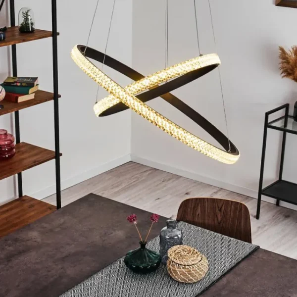 hofstein Suspension Melosa LED Noir, 1 lumière* Lampes Modernes