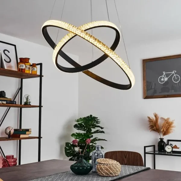 hofstein Suspension Melosa LED Noir, 1 lumière* Lampes Modernes