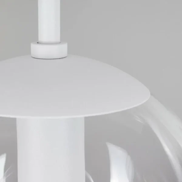 hofstein Suspension Mesas Blanc, 5 lumières* Lampes En Verre