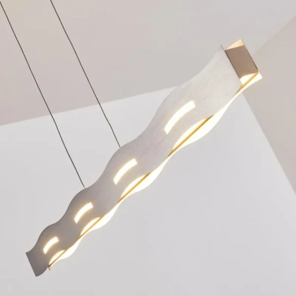 hofstein Suspension Nagold LED Nickel mat, 1 lumière* Lampes Modernes