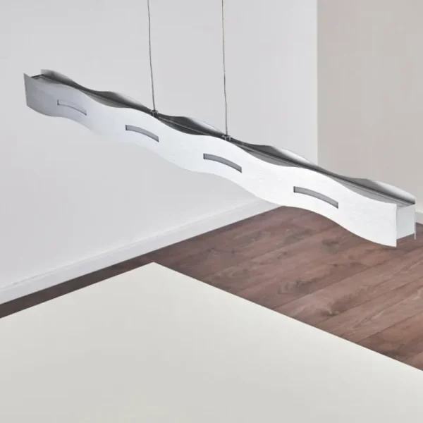 hofstein Suspension Nagold LED Nickel mat, 1 lumière* Lampes Modernes