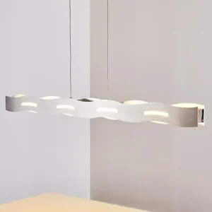 hofstein Suspension Nagold LED Nickel mat, 1 lumière* Lampes Modernes