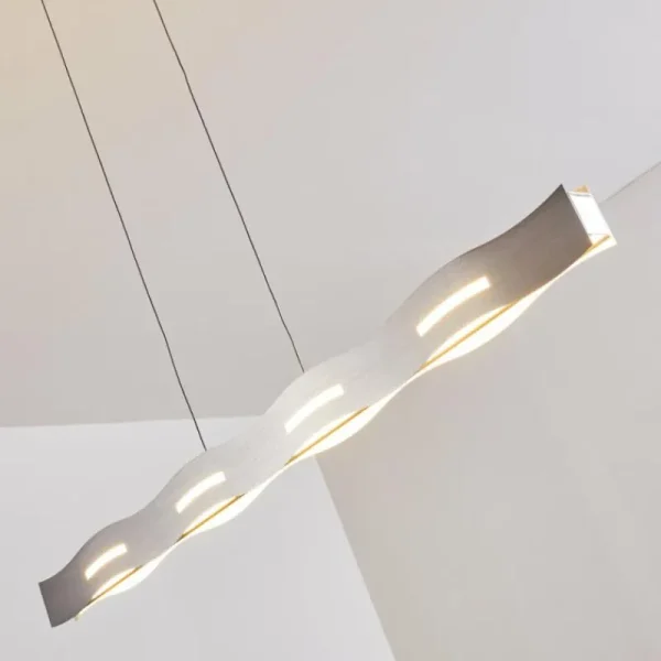 hofstein Suspension Nagold LED Nickel mat, 1 lumière* Lampes Modernes