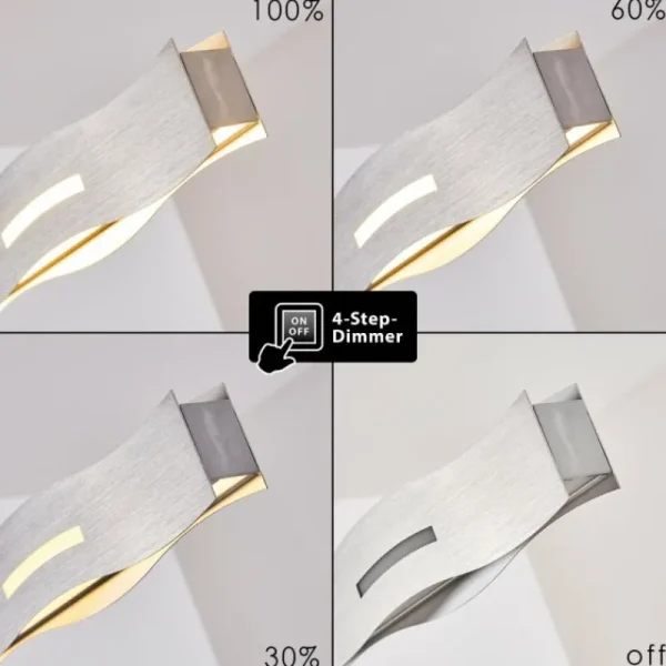 hofstein Suspension Nagold LED Nickel mat, 1 lumière* Lampes Modernes