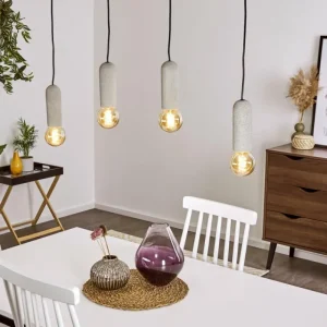 hofstein Suspension Nonume Noir, 4 lumières* Lampes Modernes