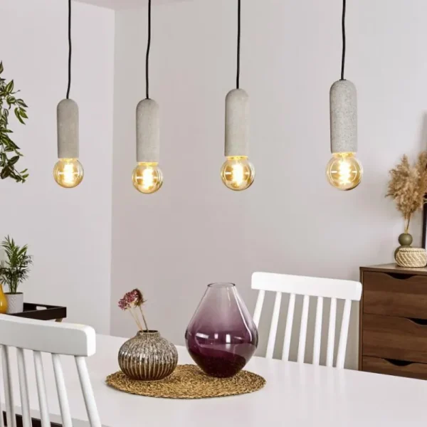 hofstein Suspension Nonume Noir, 4 lumières* Lampes Modernes