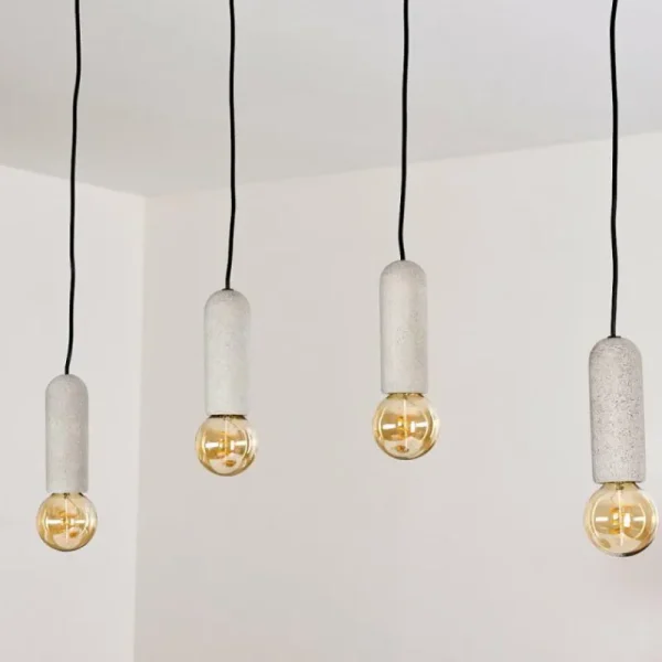 hofstein Suspension Nonume Noir, 4 lumières* Lampes Modernes