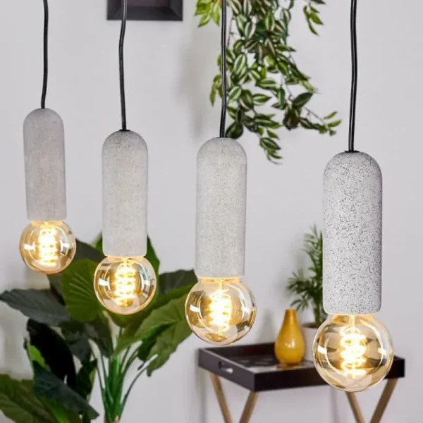 hofstein Suspension Nonume Noir, 4 lumières* Lampes Modernes