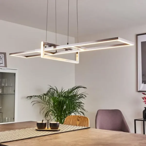 hofstein Suspension Omega LED Argenté, 1 lumière* Lampes Modernes