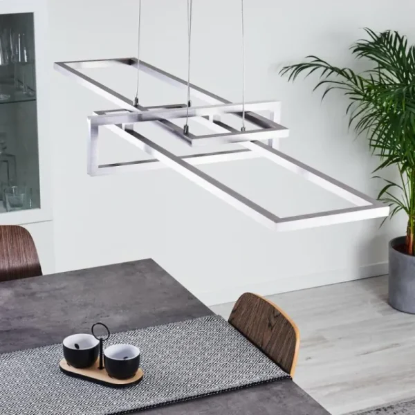 hofstein Suspension Omega LED Argenté, 1 lumière* Lampes Modernes