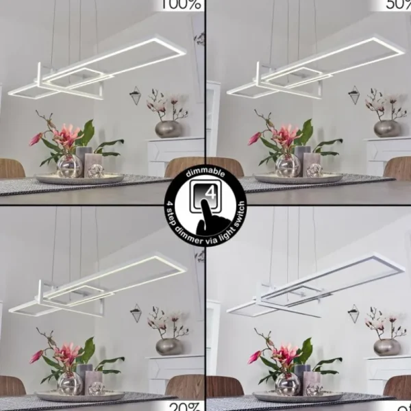 hofstein Suspension Omega LED Blanc, 1 lumière* Lampes Modernes