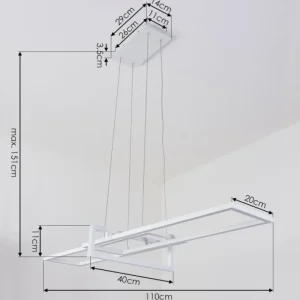 hofstein Suspension Omega LED Blanc, 1 lumière* Lampes Modernes