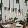 hofstein Suspension Parane Clair, Fumé, 4 lumières* Lampes Modernes
