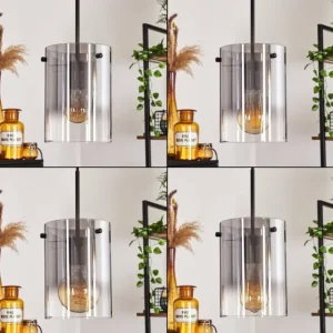 hofstein Suspension Parane Clair, Fumé, 6 lumières* Lampes Modernes