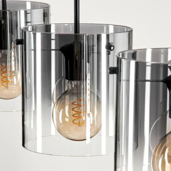 hofstein Suspension Parane Clair, Fumé, 3 lumières* Lampes Modernes