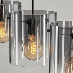 hofstein Suspension Parane Clair, Fumé, 3 lumières* Lampes Modernes