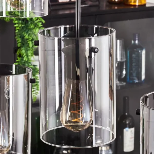 hofstein Suspension Parane Clair, Fumé, 6 lumières* Lampes Modernes
