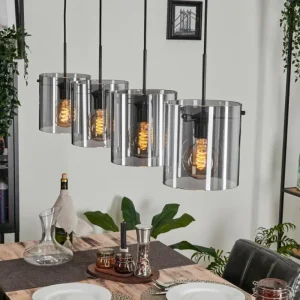 hofstein Suspension Parane Fumé, 4 lumières* Lampes Modernes